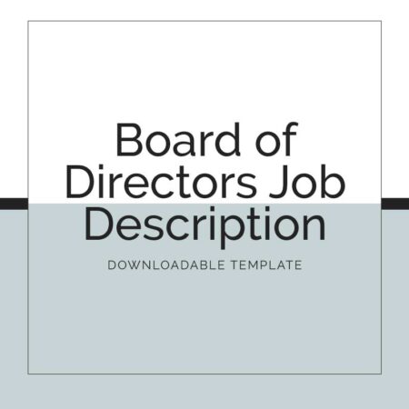 Board of Directors Job Description